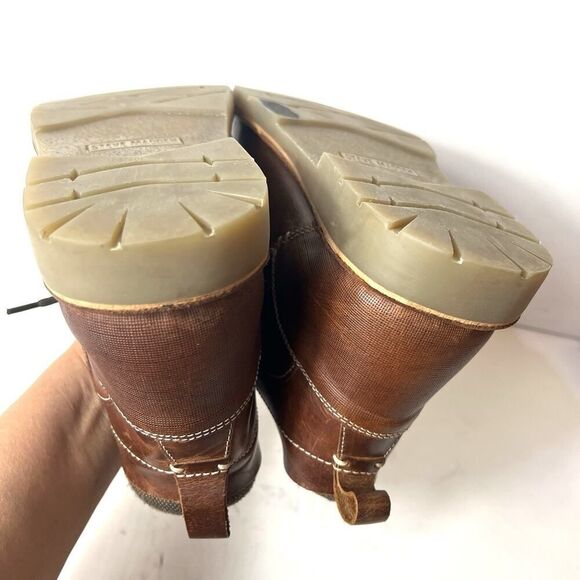 Steve Madden Brown Leather Chukka Boots Mens Sz 11 Combat Lace Up Comfort Casual - Picture 8 of 12